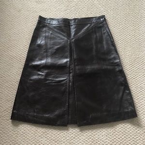Burberry Leather Skirt - Size 12!